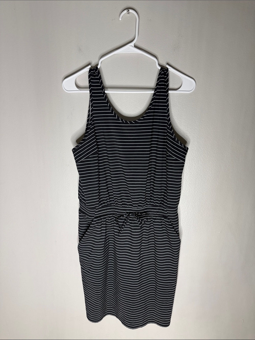 all in motion Black and White Striped Kids One-Piece Dress Size 4